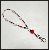 USA 250th Birthday Phone Wristlet (Silver Hardware)