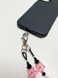 Pink Sakura Crossbody Phone Strap