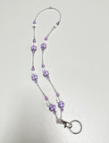 Purple Country Gingham Lanyard