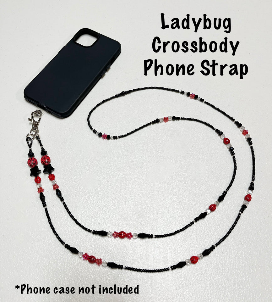 Ladybug Crossbody Phone Strap