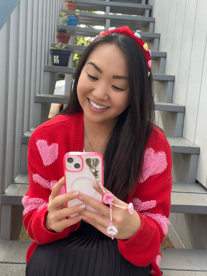 New! Joyful Heart Phone Wristlet