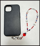 USA 250th Birthday Phone Wristlet (Silver Hardware)