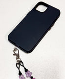Purple Sakura Crossbody Phone Strap