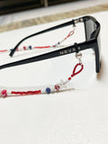 Red, White, Blue & Stars Eyeglass Holder Necklace