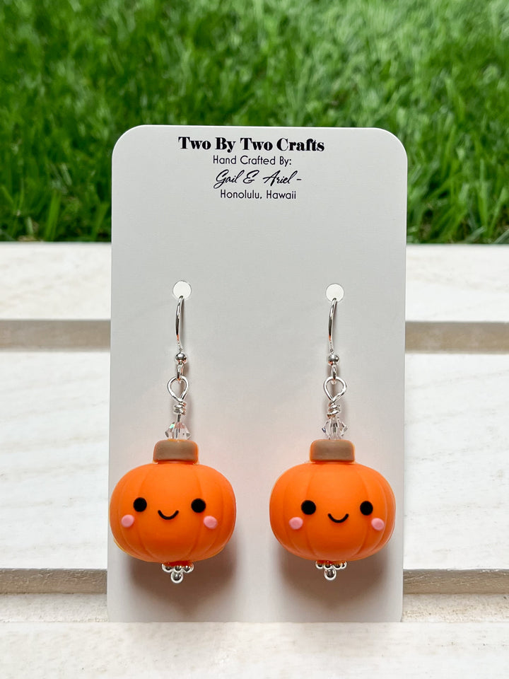 Fall Pumpkin Cutie Earrings (Sterling Silver)