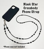 Black Star Crossbody Phone Strap