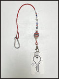 USA 250th Birthday Shave Ice Key Leash