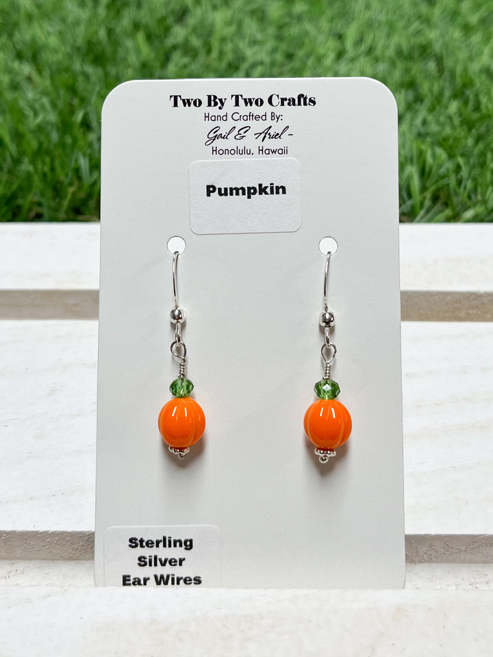 Pumpkin Earrings (Sterling Silver)