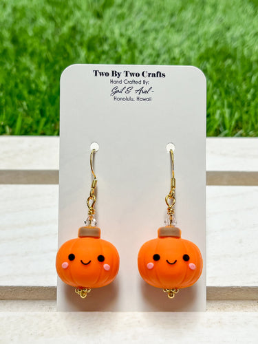 Fall Pumpkin Cutie Earrings (Gold Filled)