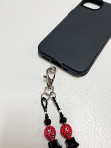 Ladybug Crossbody Phone Strap