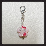 Hello Kitty Charm (silver colored hardware)