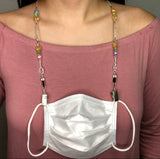 Golden Honeybees Face Mask/ Eyeglass Necklace