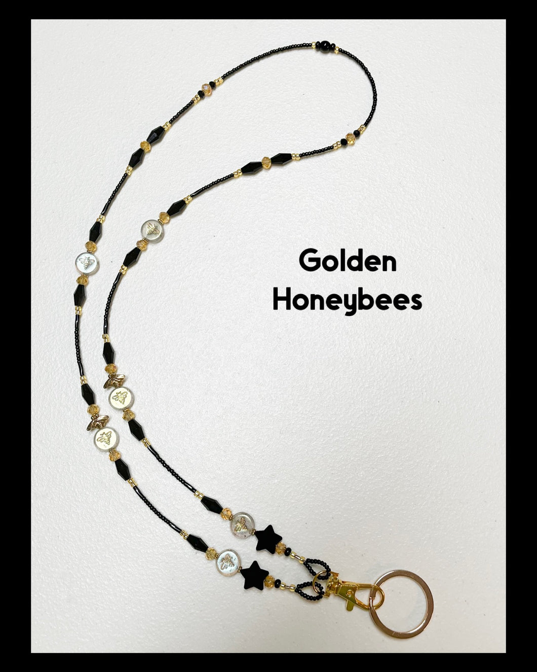 Golden Honeybees Lanyard