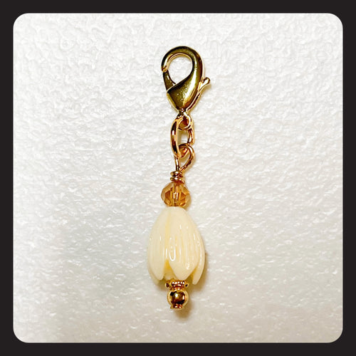 Pikake Charm (gold colored hardware)