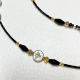 Golden Honeybees Face Mask/ Eyeglass Necklace