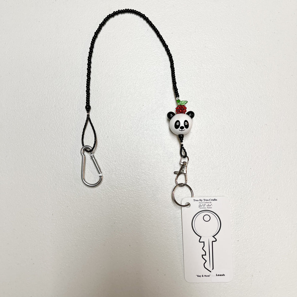 Apple Panda Key Leash – Two By Two Crafts, LLC