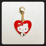 Heart Hello Kitty Charm (gold colored hardware)