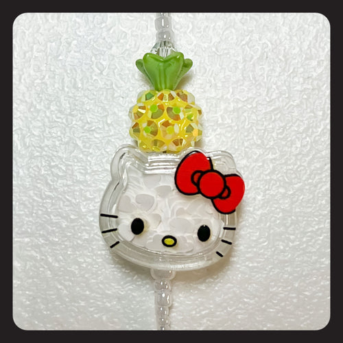 Pineapple Hello Kitty Face Mask Leash