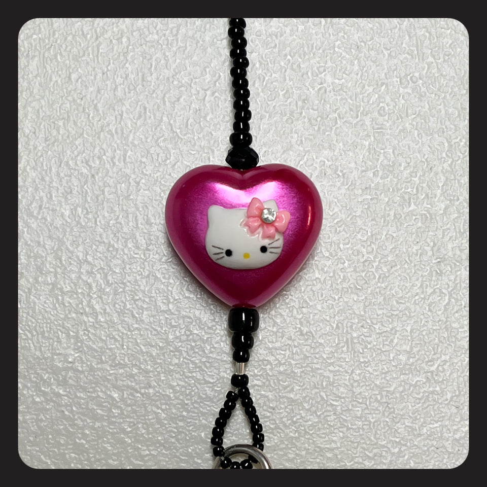 Hello Kitty Heart (Magenta) Key Leash
