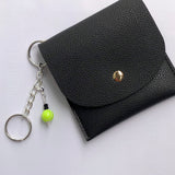 Tennis Ball Charm (silver colored hardware)