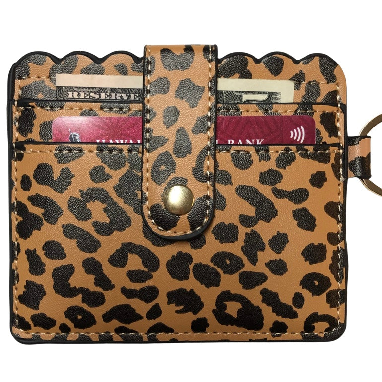 Wild Side Scalloped Edge Clip On Wallet