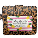 Wild Side Scalloped Edge Clip On Wallet
