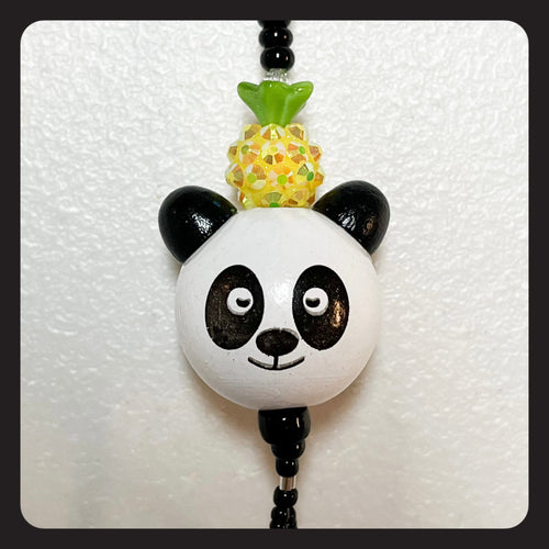 Pineapple Panda Key Leash