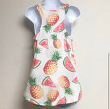 Watermelon & Pineapple Criss Cross Tank Top
