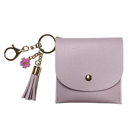 Lilac Envelope Clip On Wallet