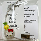 Pineapple Hello Kitty Face Mask Leash