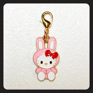 Hello Kitty Bunny Charm (gold colored hardware)